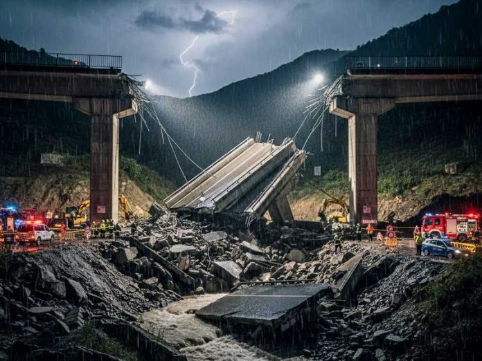 crollo viadotto