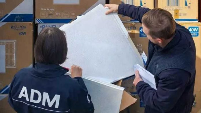 sequestro pannelli led gioia tauro