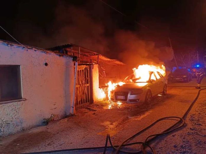 Davoli incendio salvataggio carabiniere