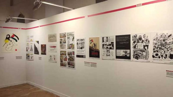 mostra fumetti palestina