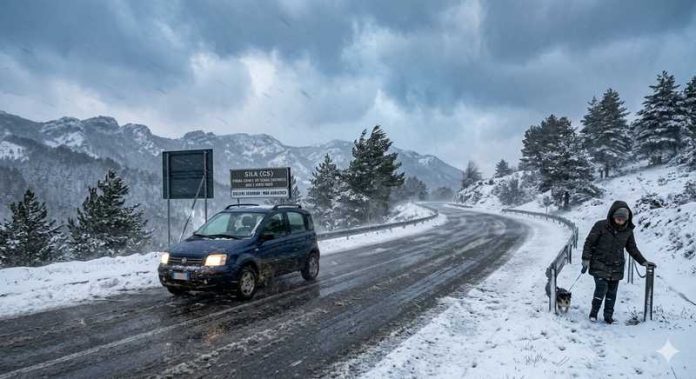 maltempo neve strada