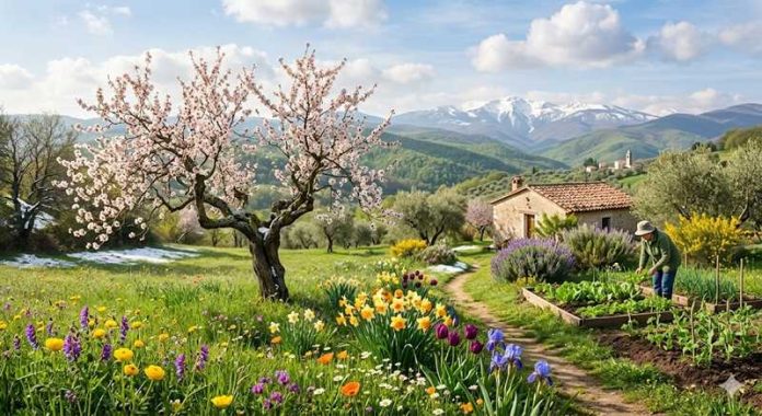 primavera panorama natura