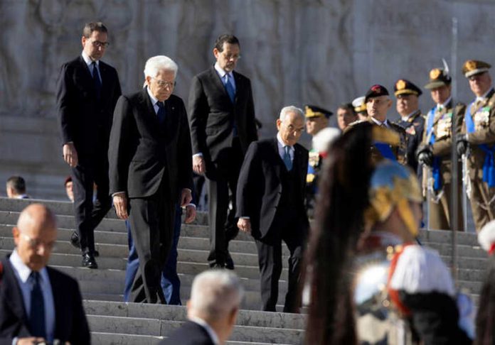 25 aprile:Mattarella all'Altare della Patria rende omaggio ai caduti