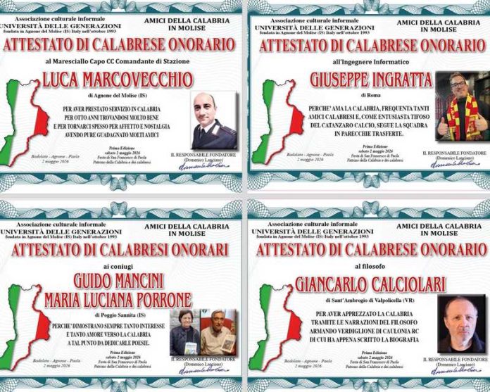 attestati amici della calabria