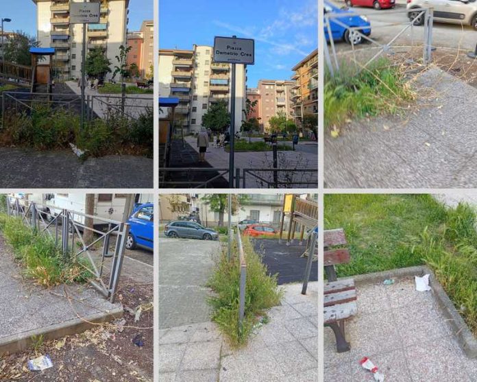 degrado piazza Demetrio Crea Cosenza