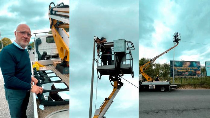 illuminazione pubblica zona commerciale zumpano