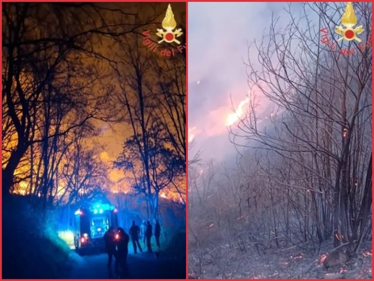 Emergenza roghi: il bosco brucia e il fuoco minaccia i centri abitati, paura tra Martirano e Conflenti