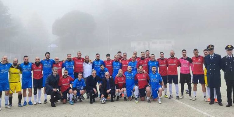 partita polizia carabinieri taverna cz