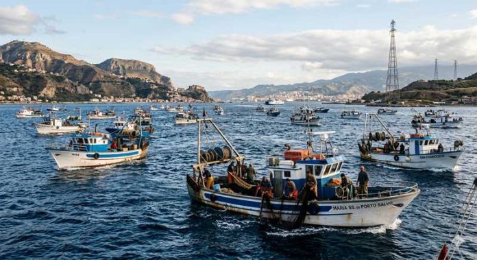 pescherecci stretto messina_ai generated