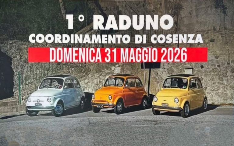 Il mito di tutti i tempi si mette in moto: a Bisignano arriva il raduno delle Fiat 500
