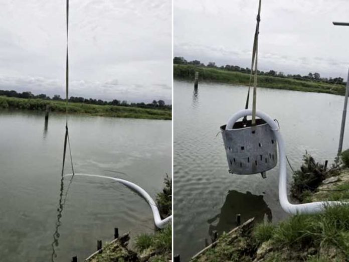 svuotamento area archeologica di Casa Bianca