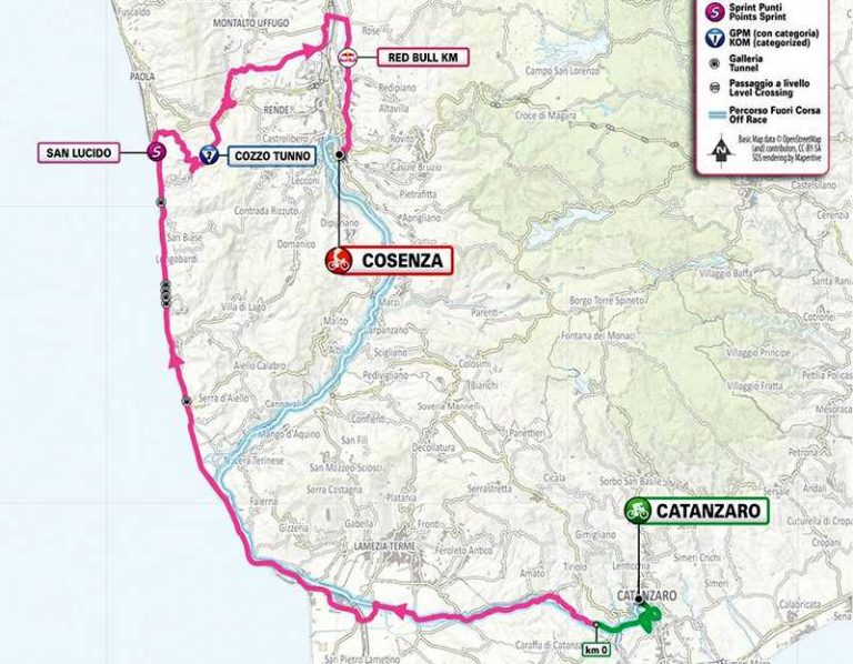 4 tappa giro catanzaro cosenza