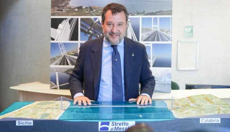 Salvini Ponte stretto di messina