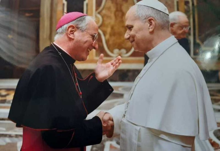 Vescovo Morrone con Papa Leone
