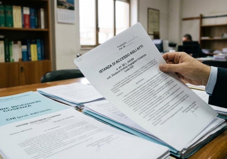 Elezioni Ingegneri Cosenza: la Lista OIC contesta la regolarità del voto. «Nessun avallo dal CNI, parità di condizioni violata»