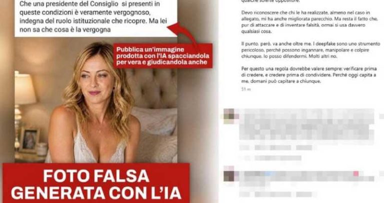 deepfake Giorgia Meloni