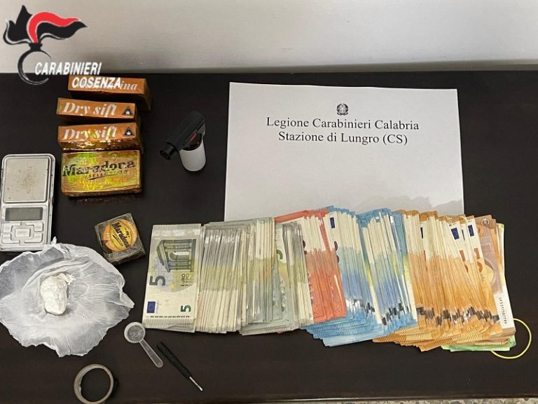 Arrestato trentenne con mezzo chilo di droga e 35.000 euro in contanti