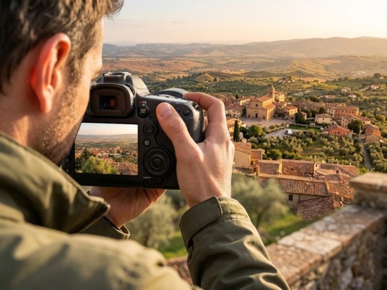 Fotografi da tutta Italia alla scoperta di Cerisano: scatti in corso tra i vicoli e la natura del borgo
