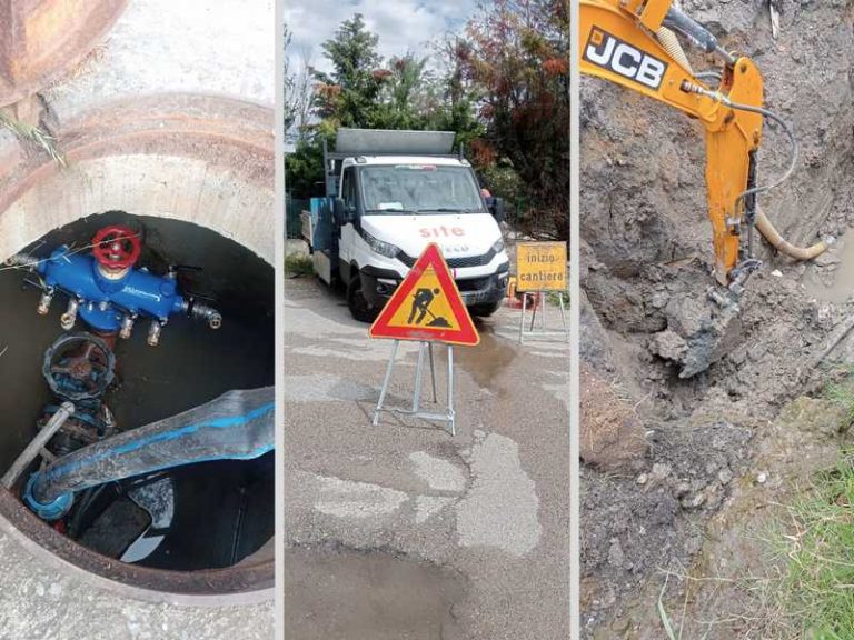 lavori rete idrica sibari