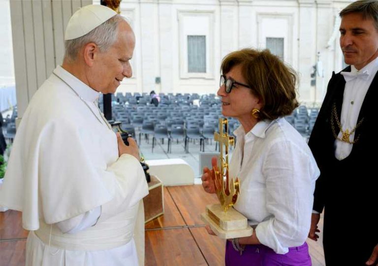 Ancora Trinitaria benedetta da Papa Leone