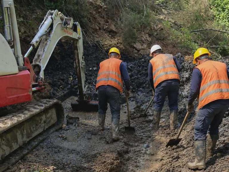lavori ripristino condotta fognaria