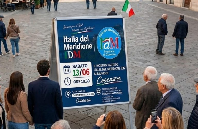 Sabato a Cosenza la nuova tappa di IdM per dare forza alle idee condivise con i cittadini