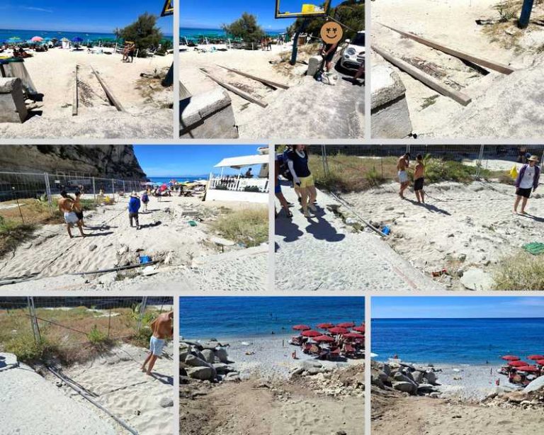 accesso spiagge tropea
