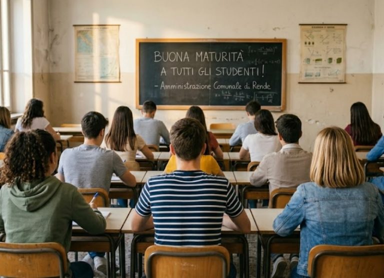 Maturità, l’augurio dell’Amministrazione Comunale di Rende agli studenti: “Affrontate il futuro con coraggio e passione”