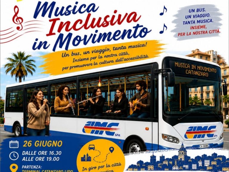 Un palcoscenico su autobus urbano: a Catanzaro la musica è inclusiva e itinerante