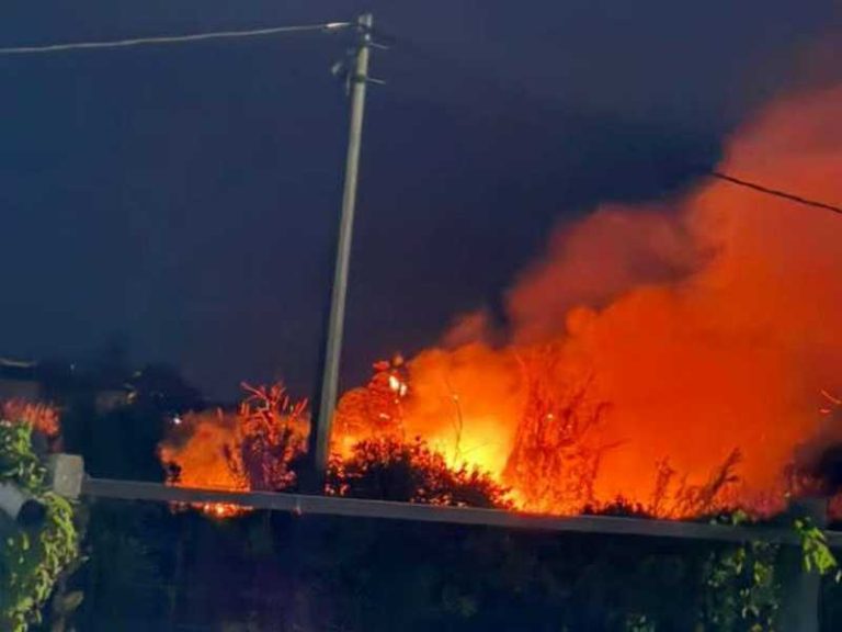 incendio baraccopoli boscarello