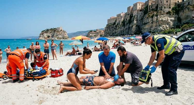 infarto spiaggia tropea