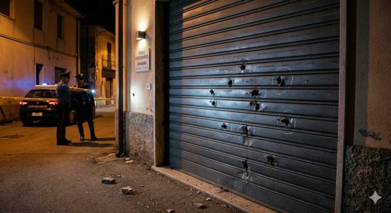 intimidazione spari serranda attività