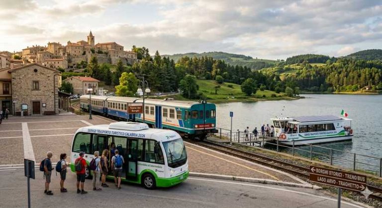 mobilità sostenibile treno bus traghetto