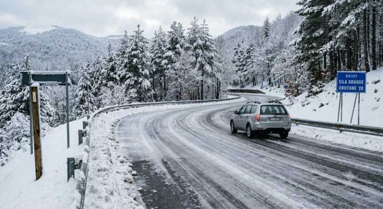 neve strada sila grande