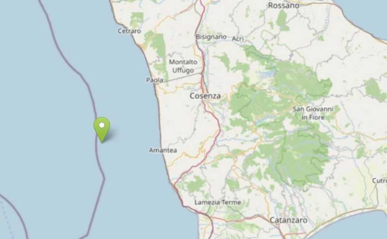 terremoto scossa calabria amantesa