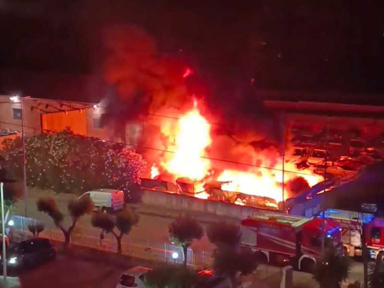 Incendio deposito Ecologia Oggi Cosenza Vaglio Lise