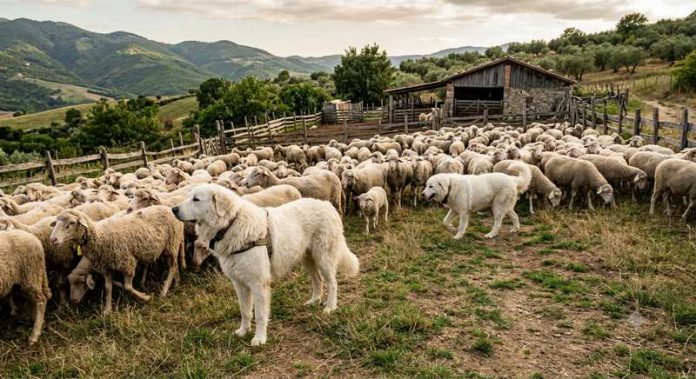 allevamento pecore cani maremmani