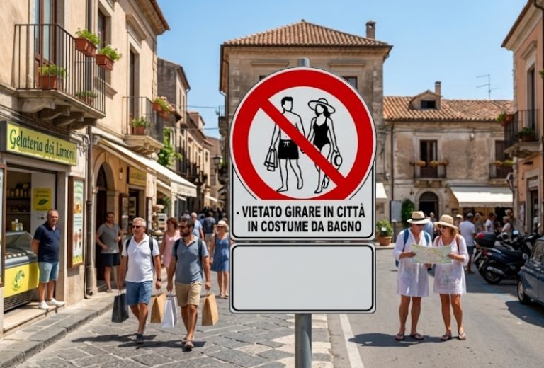 Vietato girare in città in costume da bagno, più decoro a Cirò Marina