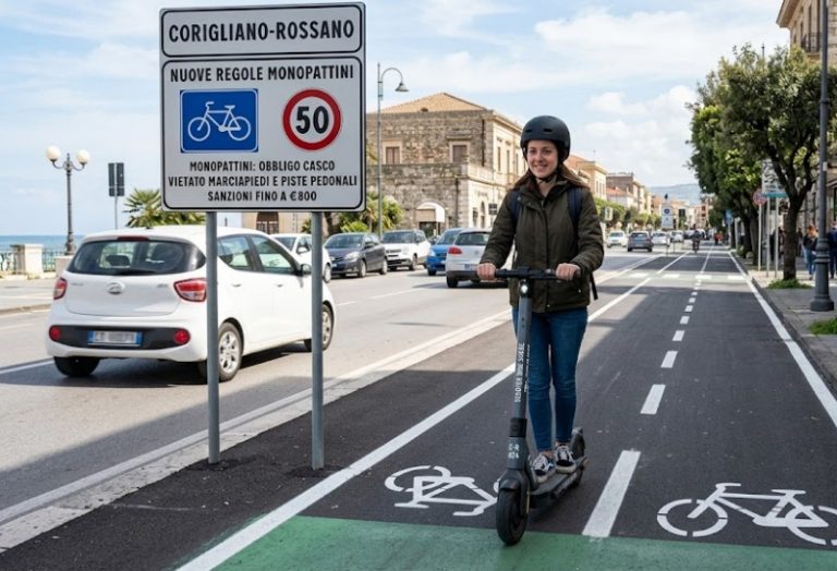 Corigliano-Rossano: stop ai monopattini su marciapiedi e piste ciclabili