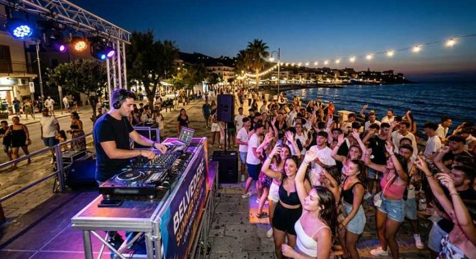 dj festa musica spiaggia