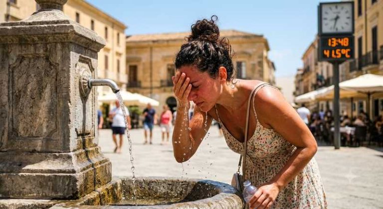 fontana acqua caldo afa