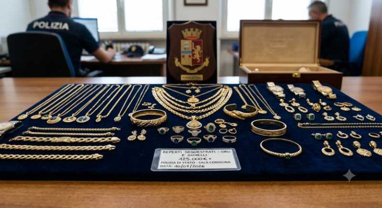 gioelli sequestrati polizia
