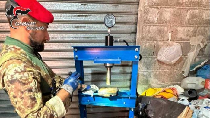 laboratorio cocaina aspromonte