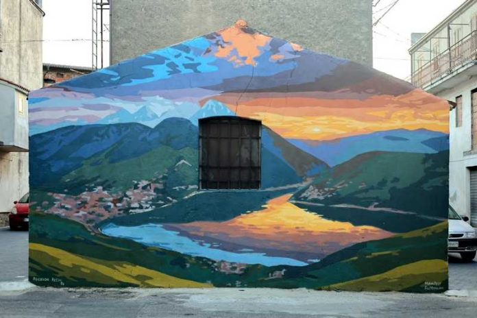 murale lago arberia pallagorio