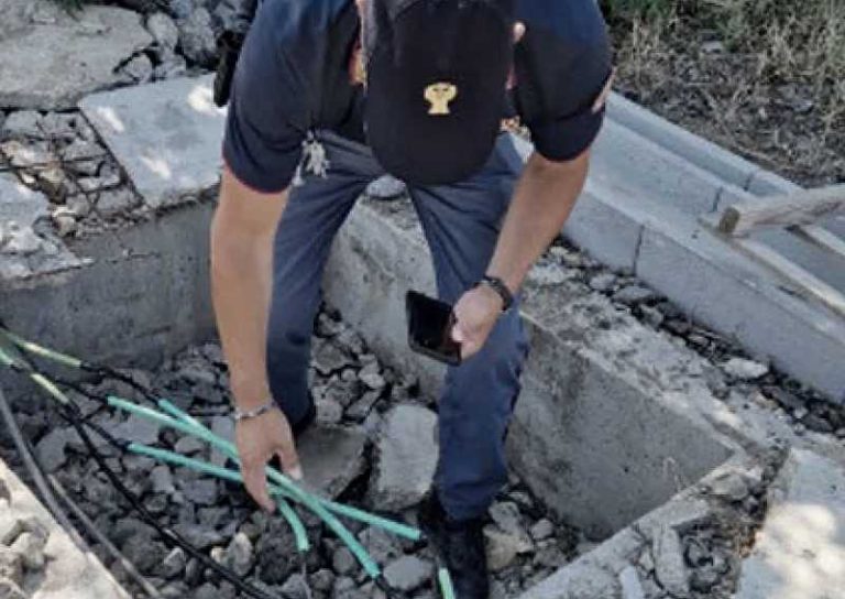 polizia cavi ferrovia calabria