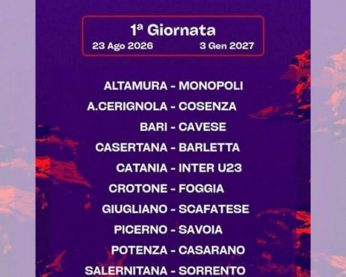 prima giornata lega pro 2026 girone c