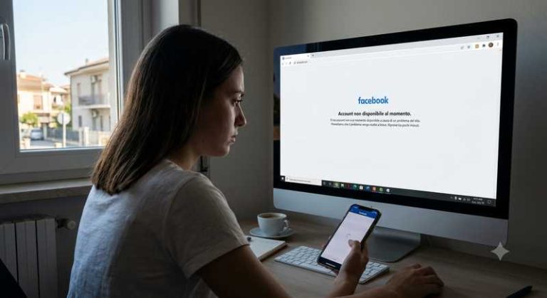 problemi accesso facebook desktop