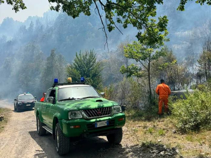soccorsi incendio papasidero
