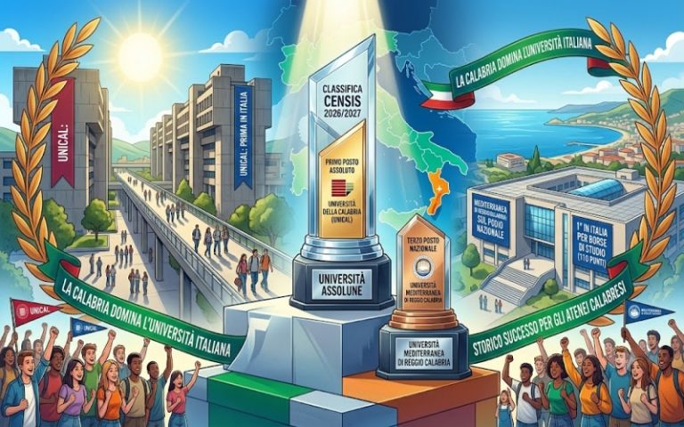 Università: Unical prima in Italia, la Mediterranea conquista il terzo posto
