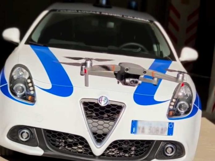 drone polizia locale reggio